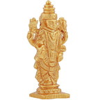 Estele Gold-Polished Lord Tirupati Balaji Idol Showpiece for Pooja Mandir/ Home Decorative