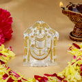 Estele Gold-Polished Lord Tirupati Balaji Idol Showpiece for Pooja Mandir/ Home Decorative