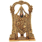 Estele Gold-Polished Lord Tirupati Balaji Idol Showpiece for Pooja Mandir/ Home Decorative