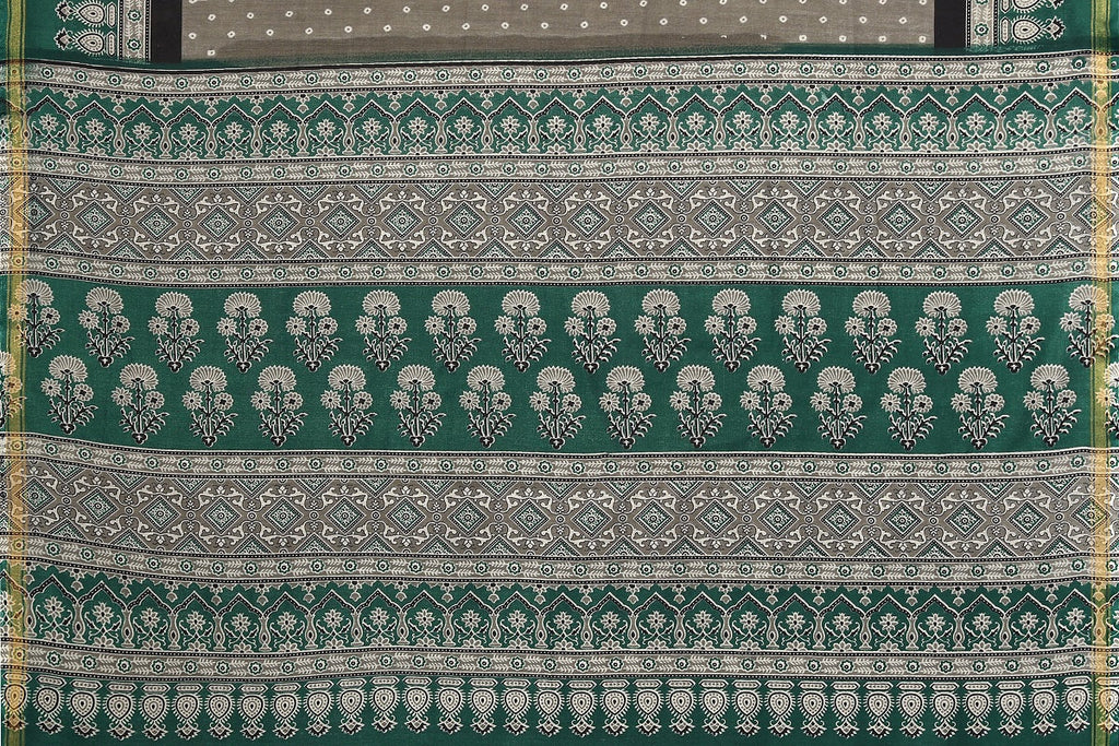 Vamika Linen Jari Border Grey Bollywood Style Saree
