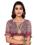 Vamika Linen Jari Border Grey Bollywood Style Saree