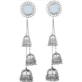 Traditional Kashmiri Mirror Step By Step Hanging Jhumka Earrings