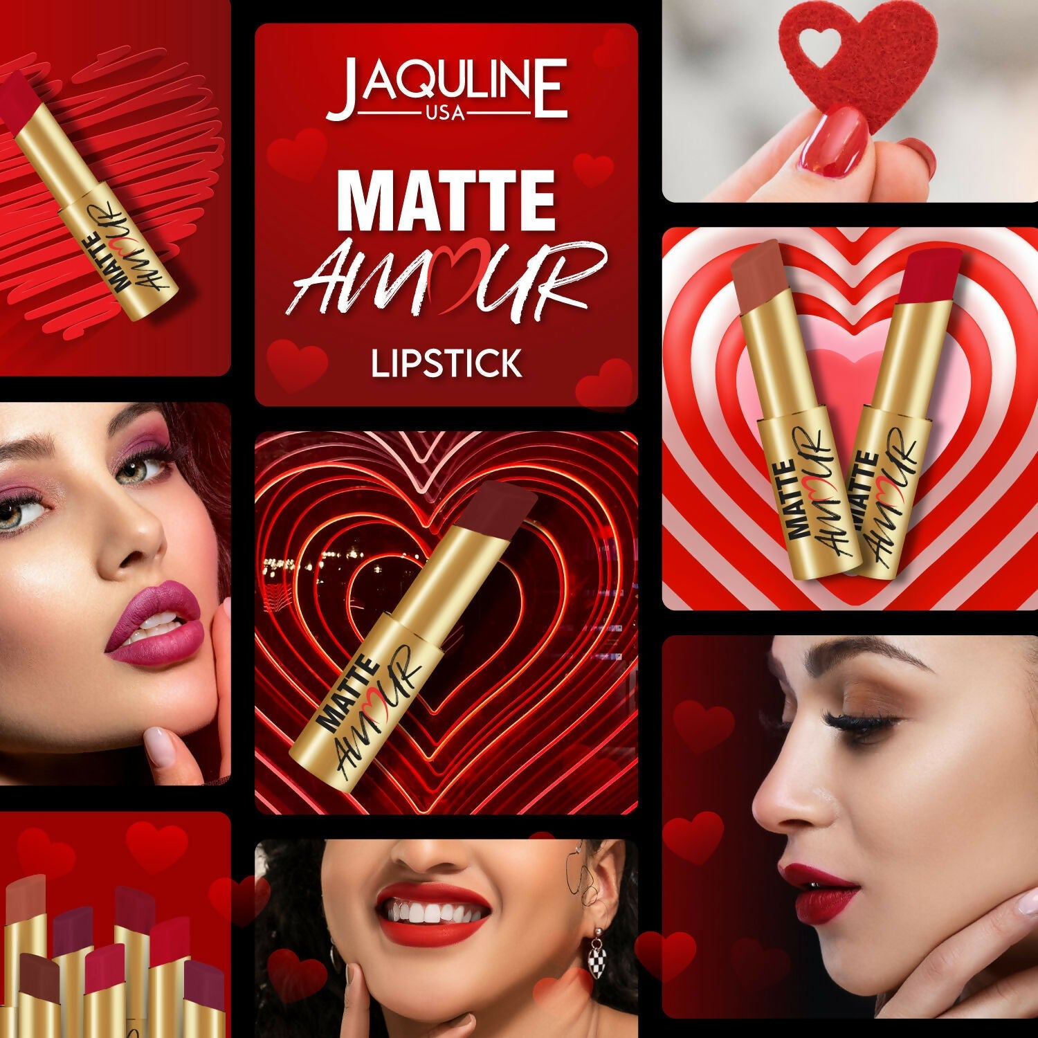 Jaquline USA Amour Matte Lipstick - Modern Love 12