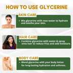 Mystiq Living Glycerine Pure And Unscented Liquid Gel 100% Organic For Face,Skin Care & Hair
