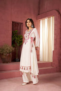 The52 Women's Gorgeous Rayon Fabric Thread Work Straight Kurta Palazzo Set - Distacart