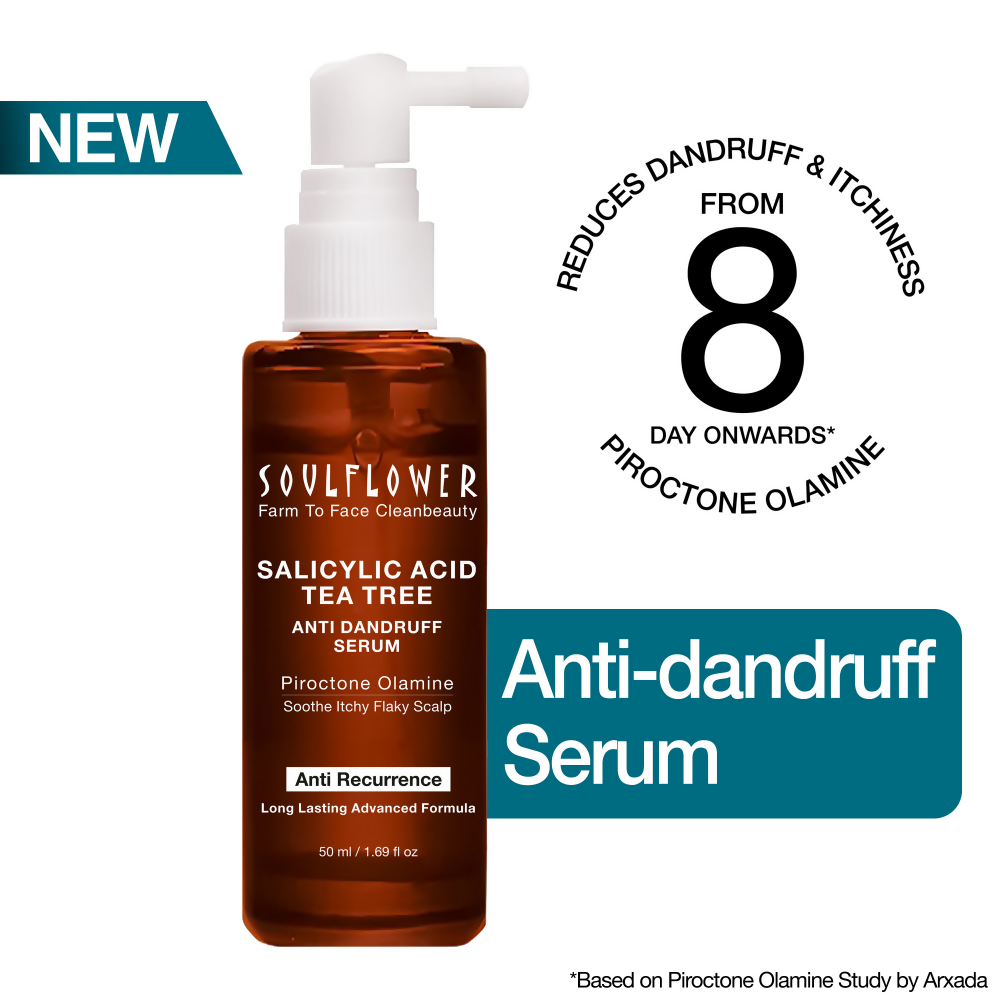 Soulflower Anti Dandruff Hair Serum with Salicylic acid