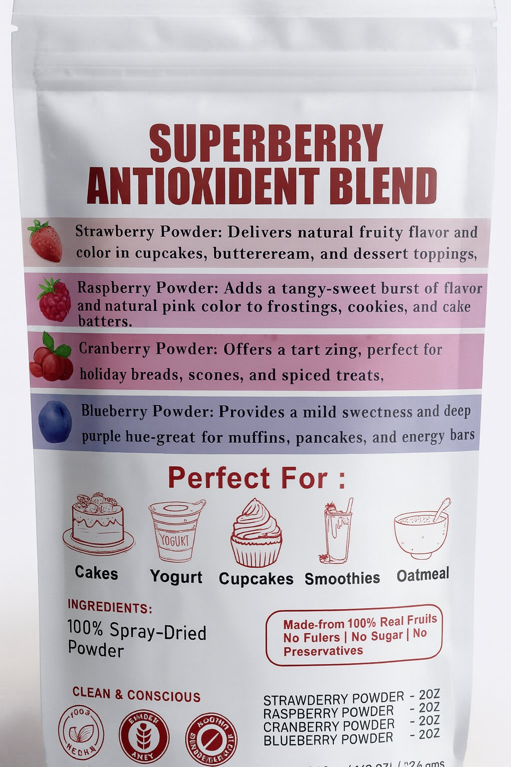 apple orchard fruit powder combo
