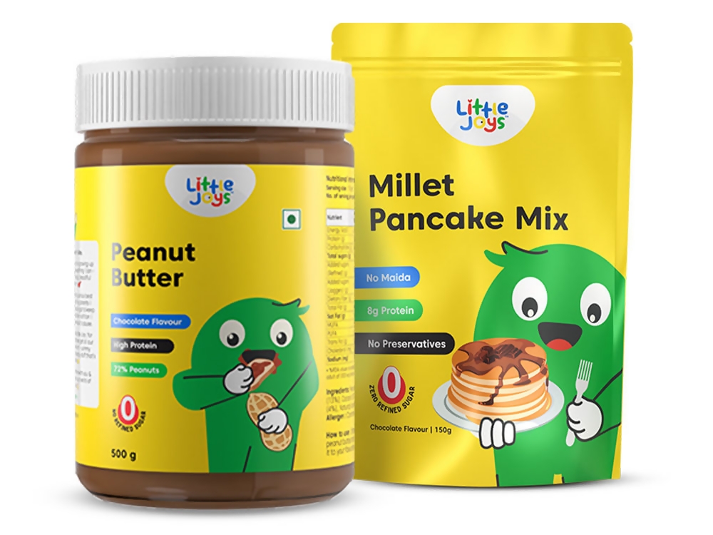 Little Joys Peanut Butter + Millet Pancake Mix Combo - Distacart