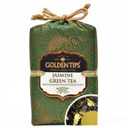 Golden Tips Jasmine Green Tea - Royal Brocade Cloth Bag - Distacart