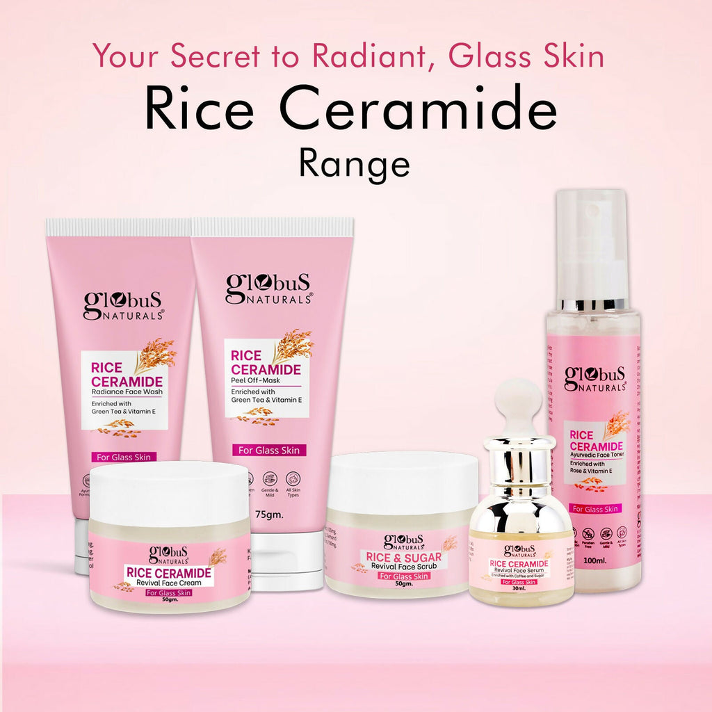 Globus Naturals Rice Ceramide Revival Face Cream, For Korean Glass Skin - Distacart