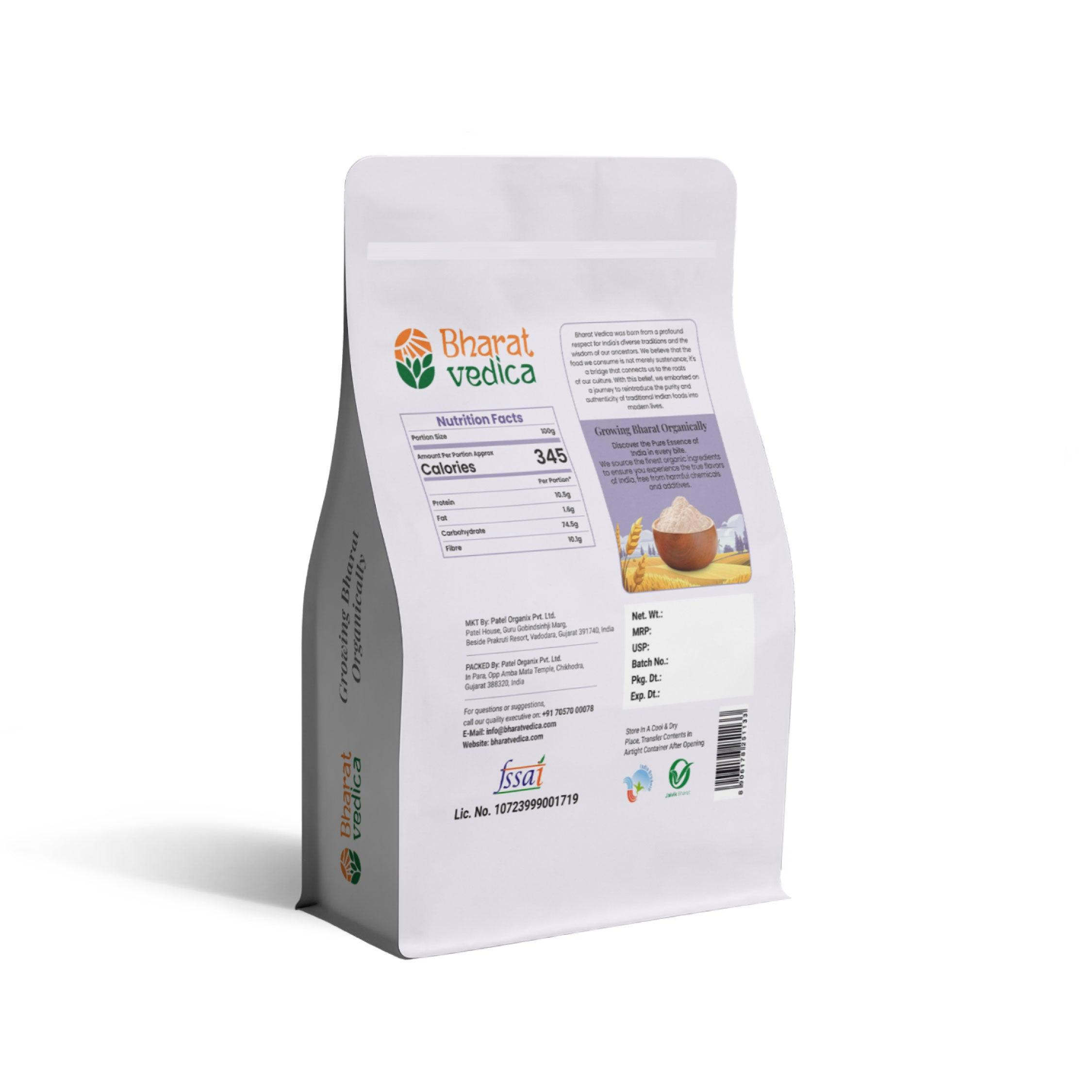 Bharat Vedica Organic Barley Flour | Stone-Ground & Fresh - Distacart