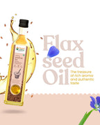 Bharat Vedica Organic Wood Pressed Flaxseed Oil - Organic Wood Pressed Alsi ka tel - Distacart