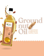 Bharat Vedica Organic Wood Pressed Groundnut Oil - Organic Wood Pressed Moongfali ka Tel