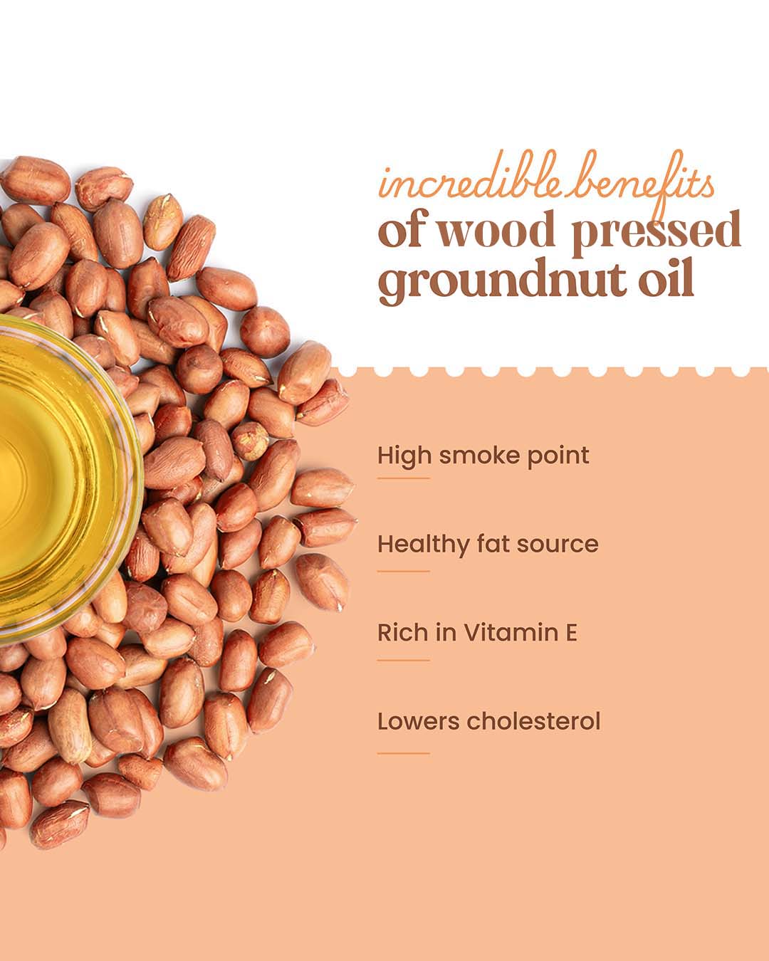 Bharat Vedica Organic Wood Pressed Groundnut Oil - Organic Wood Pressed Moongfali ka Tel