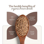 Bharat Vedica Organic Brown Lentils - Organic Masoor Dal Sabut - Distacart