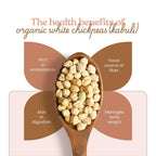 Bharat Vedica Organic White Chickpeas - Organic Kabuli Chana - Distacart