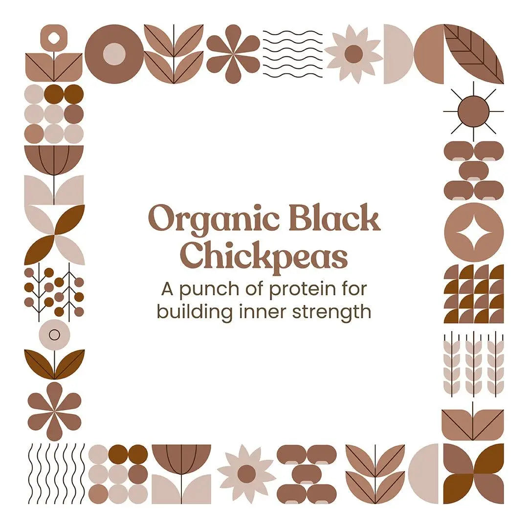 Bharat Vedica Organic Black Chickpeas - Organic Black Chana - Distacart