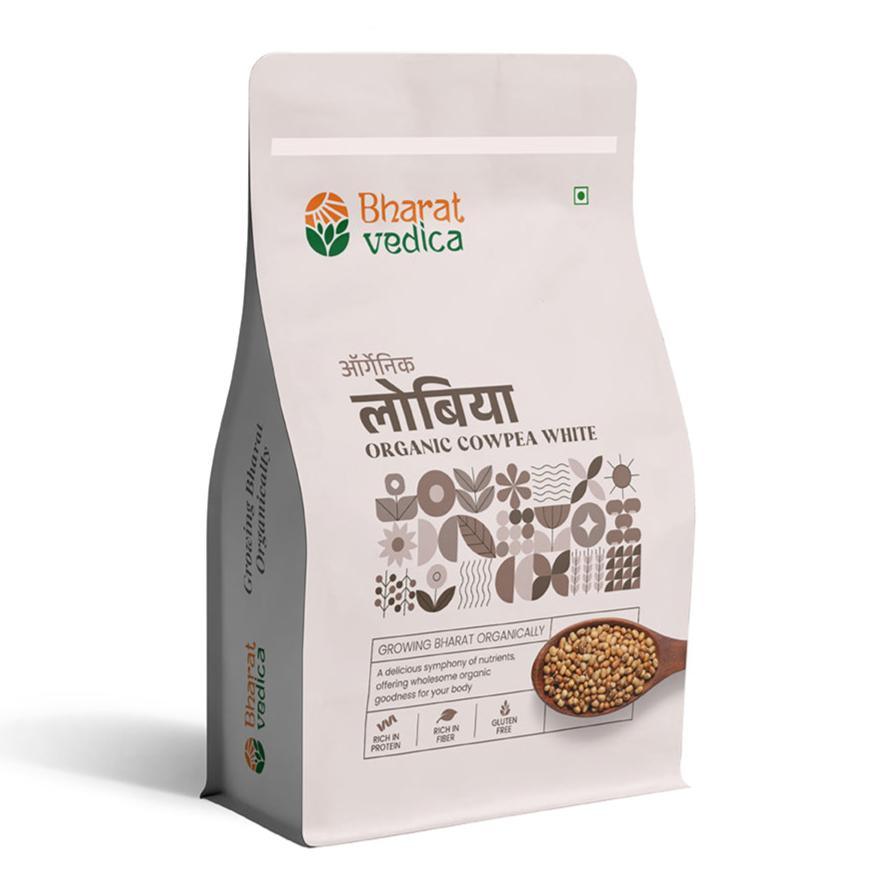 Bharat Vedica Organic Cowpea White - Organic Lobia Safed - Distacart