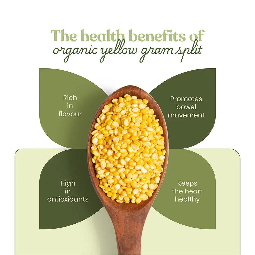 Bharat Vedica Organic Yellow Gram Split - Organic Moong Dal - Distacart