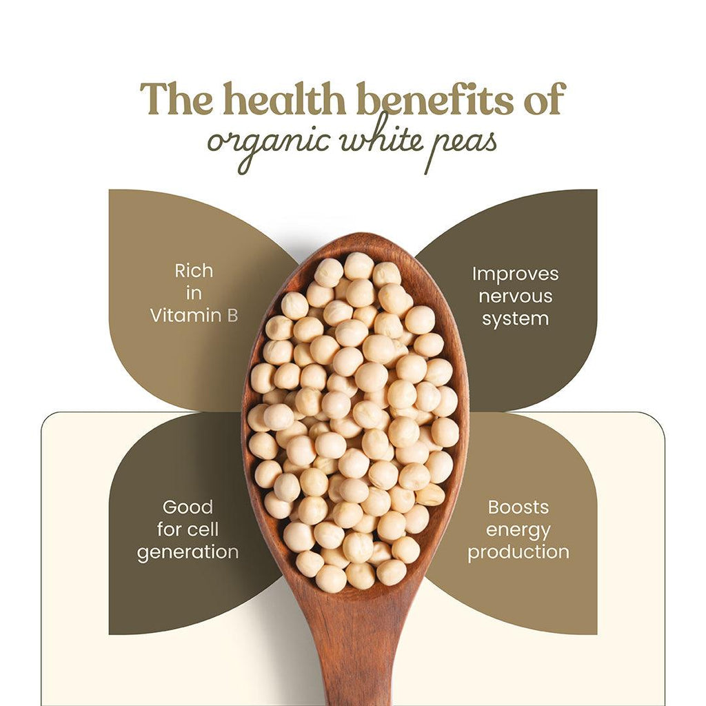 Bharat Vedica Organic White Peas - Organic Safed Matar - Distacart