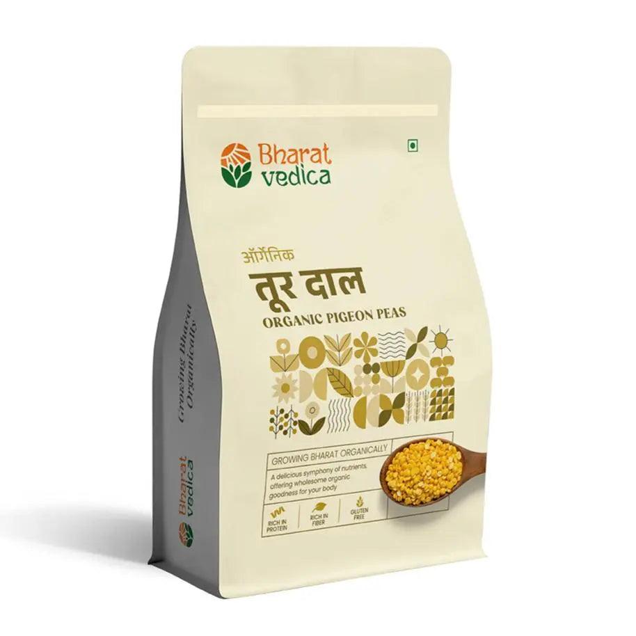 Bharat Vedica Organic Pigeon Peas - Organic Toor Dal - Distacart