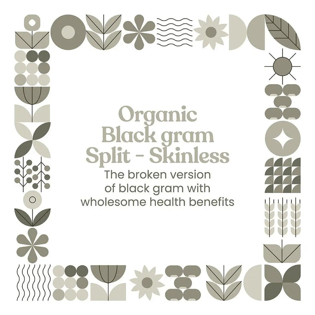Bharat Vedica Organic Black Gram Split / Skinless - Organic Urad Dal - Distacart