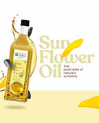 Bharat Vedica Organic Wood Pressed Sunflower Oil - Organic Wood Pressed Surajmukhi ka tel