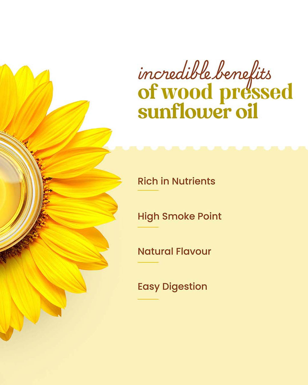 Bharat Vedica Organic Wood Pressed Sunflower Oil - Organic Wood Pressed Surajmukhi ka tel