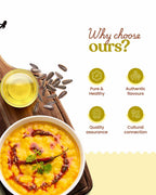 Bharat Vedica Organic Wood Pressed Sunflower Oil - Organic Wood Pressed Surajmukhi ka tel