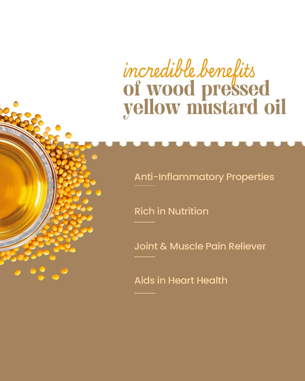 Bharat Vedica Organic Wood Pressed Yellow Mustard Oil - Organic Wood Pressed Pili Sarso ka Tel - Distacart