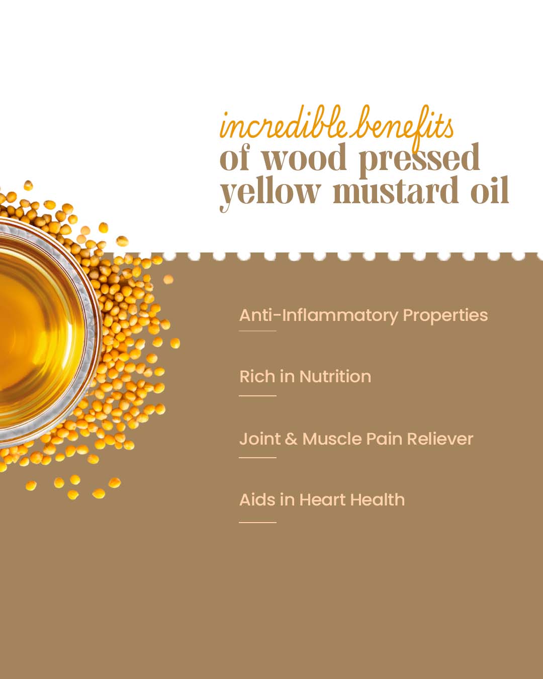 Bharat Vedica Organic Wood Pressed Yellow Mustard Oil - Organic Wood Pressed Pili Sarso ka Tel - Distacart
