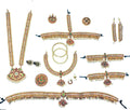 Elite Trading White Stone Bharatnatyam Dance Jewellery Set