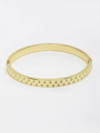 NVR Men's Gold-Plated Stainless Steel Kada Bracelet - Distacart