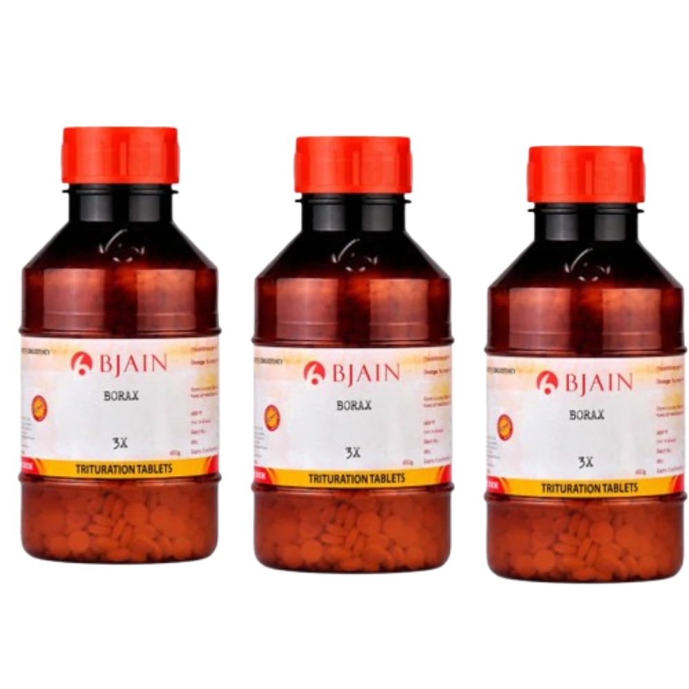 Bjain Homeopathy Borax Trituration Tablets - Distacart