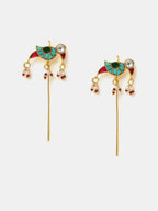 Ruby Raang Maroon Drops Ear Cuff - Distacart