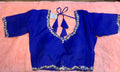 Kia Fashions Royal Blue Hand Embroidered Embroidered Readymade Blouse - Distacart
