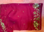 Kia Fashions Hot Pink Hand Embroidered Embroidered Readymade Blouse - Distacart