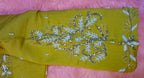 Kia Fashions Mustard Yellow Cotton Silk Hand Embroidered Readymade Blouse - Distacart