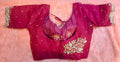 Kia Fashions Hot Pink Hand Embroidered Embroidered Readymade Blouse - Distacart