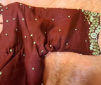 Kia Fashions Maroon Hand Embroidered Embroidered Readymade Blouse - Distacart