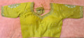 Kia Fashions Mustard Yellow Cotton Silk Hand Embroidered Readymade Blouse - Distacart