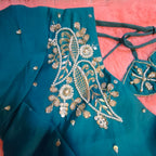 Kia Fashions Peacock Hand Embroidery Embroidered Readymade Blouse - Distacart
