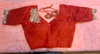 Kia Fashions Red Hand Embroidered Embroidered Readymade Blouse - Distacart