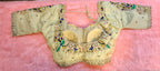 Kia Fashions Cream Hand Embroidered Embroidered Readymade Blouse - Distacart