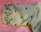 Kia Fashions Beige Cotton Silk Hand Embroidered Readymade Blouse - Distacart