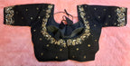 Kia Fashions Black Cotton Silk Hand Embroidered Readymade Blouse