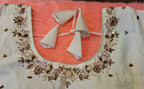 Kia Fashions Off-White Cotton Silk Hand Embroidered Readymade Blouse - Distacart