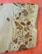 Kia Fashions Off-White Cotton Silk Hand Embroidered Readymade Blouse - Distacart