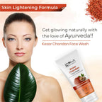 Globus Naturals Kesar Chandan Skin Lightening & Tan Removal Face wash, Suitable For All Skin Types - Distacart
