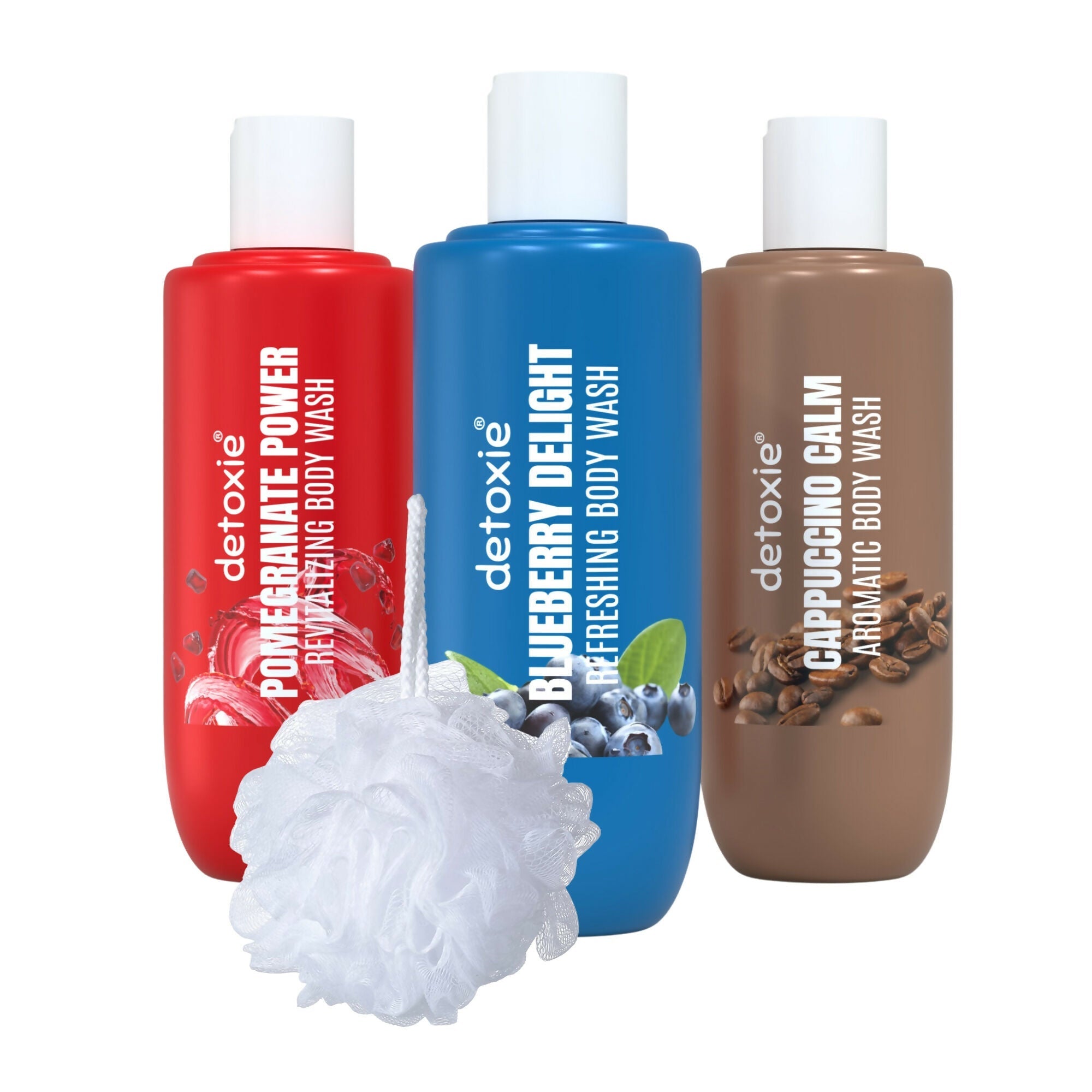 Detoxie Fruit-Infused Body Wash & Loofah Combo